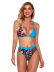 new split high waist sexy leopard print color matching bikini swimsuit  NSHL27984