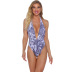 retro printed one-piece swimsuit  NSHL27986