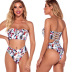 new split high waist sexy printed strappy bikini swimsuit  NSHL27989