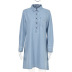 button pocket long-sleeved denim dress  NSKL28113