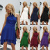 Solid Color Sleeveless Irregular Dress NSAL28129