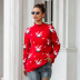 fashion mock neck long sleeve sweater  NSMY28145