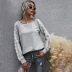 solid color lace long sleeve top NSDF28172