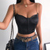 sexy fashion chain chest-shaped sling vest   NSLQ28210
