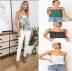 ladies fashion print suspender vest top NSYF28237