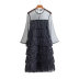summer slim stitching short little black dress NSLD28253