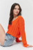 pure color loose knit sexy short top NSLD28296