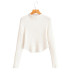 solid color high neck knitted top NSLD28312