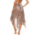 lace irregular chiffon beach skirt  NSOY28442