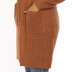 solid color big pocket mid-length wool cardigan  NSOY28467