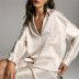 lapel long-sleeved loose blouse  NSFD28528