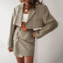 casual Long-Sleeved Cardigan Skirt Suit NSFD28542