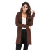 Solid Color Long Knitted Cardigan NSYH28548