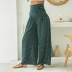 fashion print bow wide leg pants NSSA28571