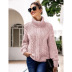 solid color long-sleeved turtleneck sweater  NSSA28586