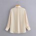 fashion spring satin blouse top NSAM28641