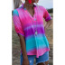 tie-dye printing short-sleeved loose casual T-shirt NSZH28678
