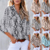 autumn new style leopard print loose casual shirt NSZH28679
