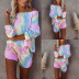 tie-dye printing long-sleeved casual home service suit NSZH28684