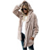 solid color wool warm mid-length coat NSZH28713