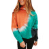 tie-dye printing contrast color loose casual sports long-sleeved hooded sweater   NSZH28736