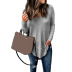 autumn and winter new style V-neck stitching loose long-sleeved T-shirt  NSZH28760