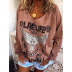 autumn and winter new style loose round neck printed sweatshirt NSZH28770