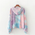 casual all-match hooded autumn and winter new loose thin tie-dye sweatshirt NSLD28926