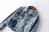 fashion stitching denim jacket  NSLD28933
