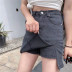 high waist side slits denim skirt  NSLD28941
