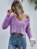Casual imitation mink knitted cardigan  NSLD28944