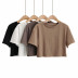 casual all-match pure color simple short-sleeved T-shirt  NSLD28947