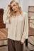 Fashion Loose Single-breasted Fall Thin Knitted V-neck Cardigan T-shirt NSLM29024