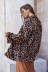 leopard print thickening mid-length loose jacket NSLM29029