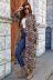leopard shirt chiffon long cardigan  NSLM29112
