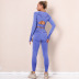 seamless knitted yoga pants suit  NSLX16821