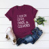 letter short-sleeved comfortable casual T-shirt NSSN16898