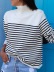  casual striped turtleneck sweater  NSLK16934