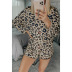leopard print long-sleeved pajamas  NSZH20586