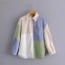 pocket color matching drop shoulder shirt  NSAM20630