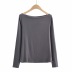 sexy one-shoulder bottoming long-sleeved T-shirt NSHS24186