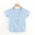 button round neck sexy short sleeve T-shirt  NSAC29179