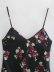 Printed side split suspender dress NSAM29239