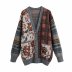 spring jacquard knitted cardigan jacket  NSAM29276