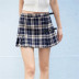 belt buckle pleated short skirt  NSHS29419