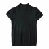 half high neck tight-fitting solid color slim short-sleeved sweater NSHS29422