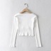 sexy square-neck long-sleeved T-shirt  NSHS29425