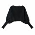 Loose lantern sleeve knit fashion loose short pullover   NSHS29430