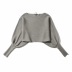 Loose lantern sleeve knit fashion loose short pullover   NSHS29430