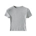 round neck short sleeve solid color T-shirt NSHS29448